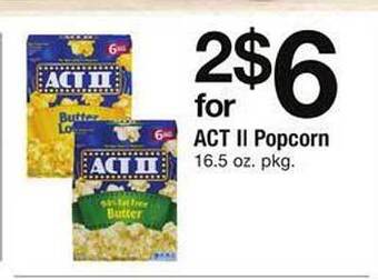 Safeway Act ii popcorn offer