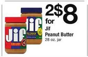 Safeway Jif peanut butter offer