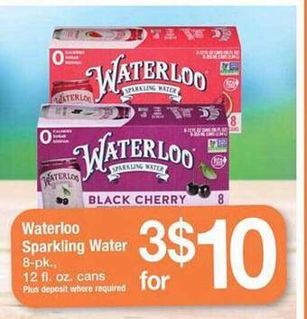 Safeway Waterloo sparkling water offer