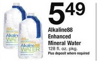 Safeway Alkaline88 enhanced mineral water offer