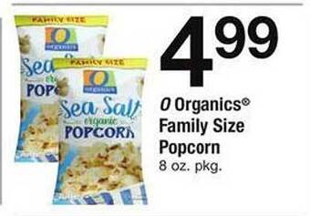 Safeway O organics family size popcorn offer