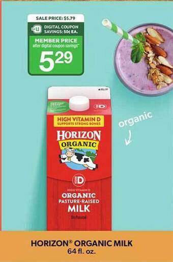 Safeway Horizon organic milk offer