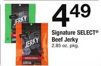 Safeway Signature select beef jerky offer