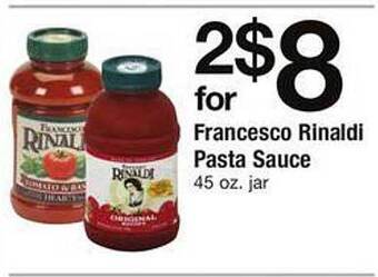 Safeway Francesco rinaldi pasta sauce offer