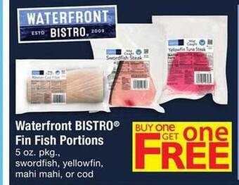 Safeway Waterfront bistro fin fish portions offer
