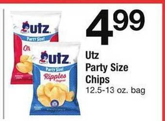 Safeway Utz party size chips offer