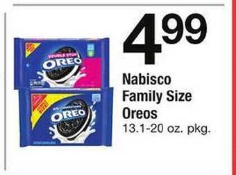 Safeway Nabisco family size oreos offer