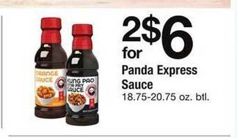 Safeway Panda express sauce offer