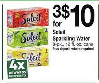 Safeway Soleil sparkling water offer