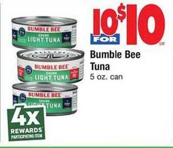 Safeway Bumble bee tuna offer