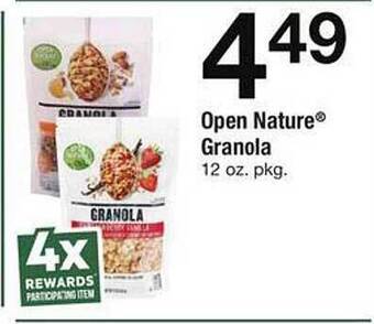 Safeway Open nature granola offer