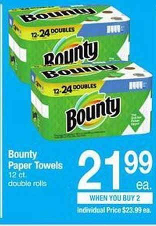 Safeway Bounty paper towels offer