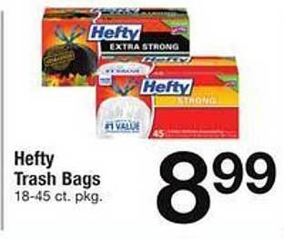 Safeway Hefty trash bags offer