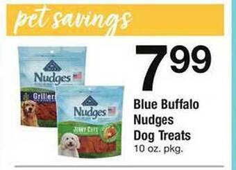 Safeway Blue buffalo nudges dog treats offer
