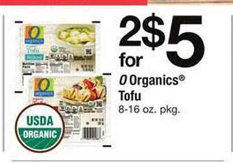 Safeway O organics tofu offer