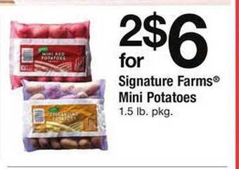 Safeway Signature farms mini potatoes offer