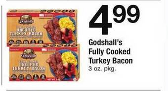 Safeway Godshall's fully cooked turkey bacon offer