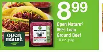 Safeway Open nature 85% lean ground beef offer