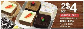 Safeway Cake slices offer