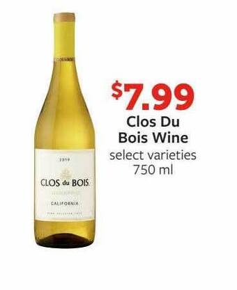 Fareway Clos du bois wine offer