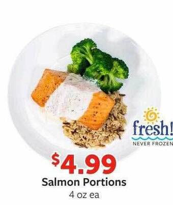 Fareway Salmon portions offer
