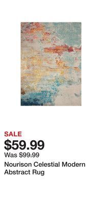 Kohl's Nourison celestial modern abstract rug offer