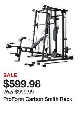 Dick's Sporting Goods Proform carbon smith rack offer