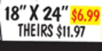 Ollie's 18"x24" entrance mat offer