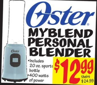 Ollie's Oster myblend personal blender offer