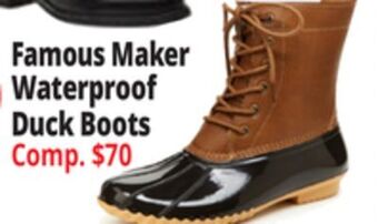 Ocean State Job Lot Famous maker waterproof duck boots offer