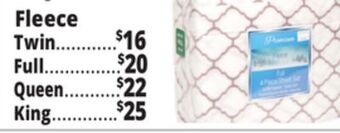 Ocean State Job Lot Fleece sheet sets offer