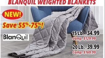 Ocean State Job Lot Blanquil weighted blankets offer
