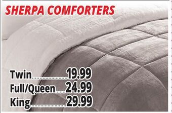 Ocean State Job Lot Sherpa comforters offer