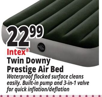 Ocean State Job Lot Intex® twin downy prestige air bed offer