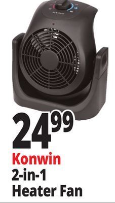Ocean State Job Lot Konwin 2-in-1 heater fan offer