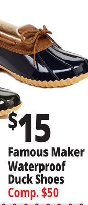 Ocean State Job Lot Famous maker waterproof duck shoes offer