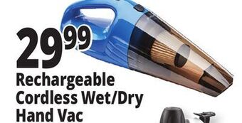 Ocean State Job Lot Rechargeable cordless wet/dry hand vac offer