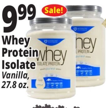 Ocean State Job Lot Whey protein isolate offer