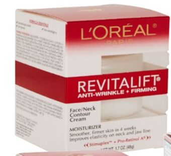 Ocean State Job Lot L'oreal revitalift anti-wrinkle + firming face/neck contour cream, 1.7 oz offer