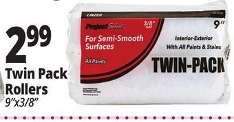 Ocean State Job Lot Twin pack rollers offer