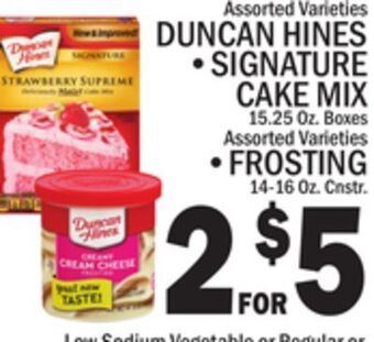 C Town Duncan hines signature cake mix offer