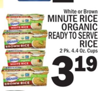 C Town Minute rice organic ready to serve rice offer