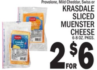 C Town Krasdale sliced muenster cheese offer