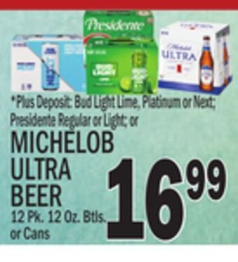 C Town Michelob ultra beer offer