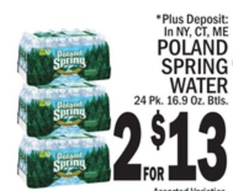 C Town Poland spring water offer