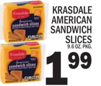 C Town Krasdale american sandwich slices offer