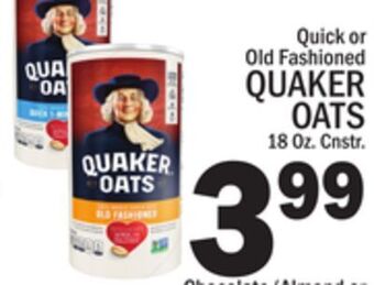 C Town Quaker oats offer