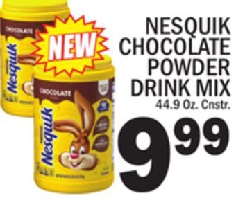 C Town Nesquik chocolate powder drink mix offer