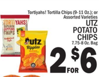 C Town Utz potato chips 7.75-8 oz. bag offer