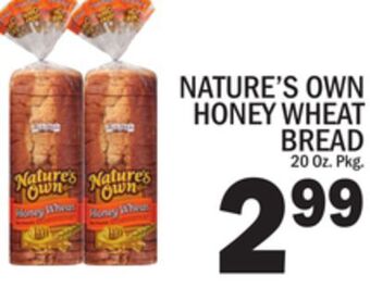 C Town Nature's own honey wheat bread offer